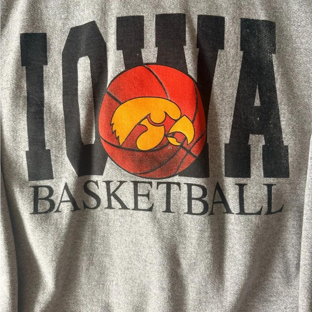 Gray Iowa Basketball Sweatshirt - Picture 2 of 3